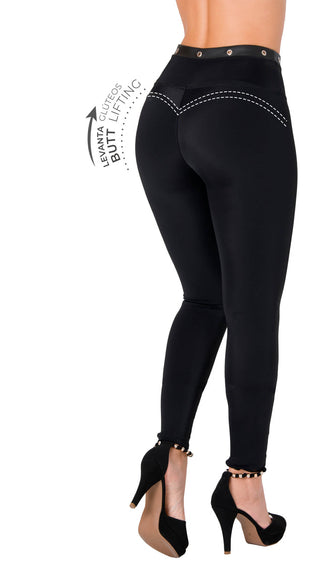 Leggings Levanta Cola CHNT 7L820BPCT-N - Negro