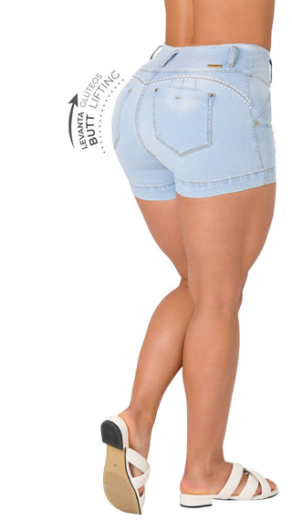 Short Levanta Cola Area7 40679DSHPN-B - Azul Claro