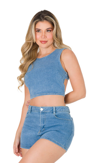 Conjunto Short 7V6132LMN - Azul