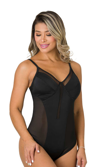 Body Cuello en V 5BB876 - Negro