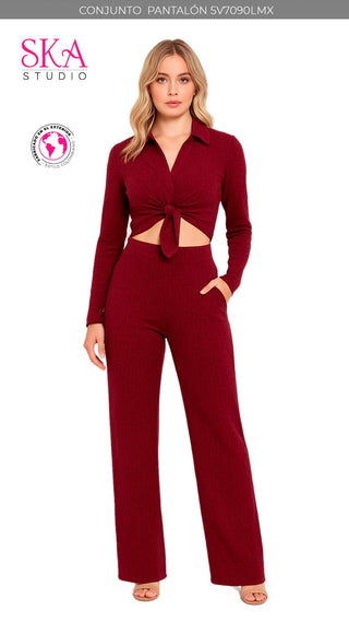 Conjunto Pantalon 5V7090LMX	 - Vinotinto