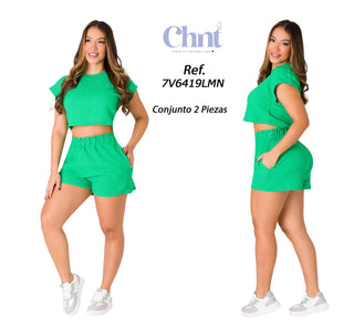 Conjunto Short 7V6419LMN - Verde