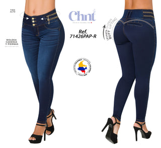 Jeans Levantacola 71426PAP-R - Petroleo