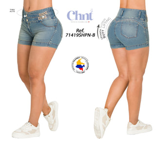Short Levantacola 71419SHPN-B - Azul Medio