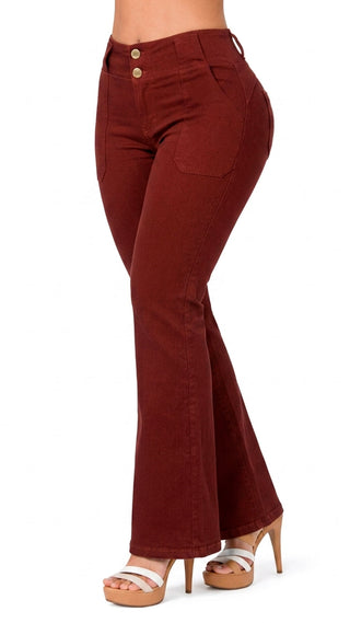 Jeans Bota Recta 52773PNR-N - Terracota