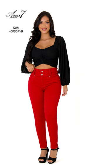 Jean Skinny Tiro Alto Stretch 40160P-B