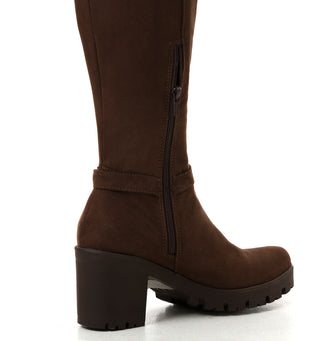 Calzado Modelo Tacon Ancho 5C1384BOTA - Cafe