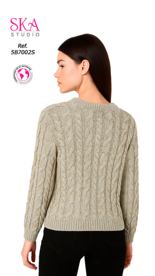 Sueter Cuello Redondo 5B7002S - Camel