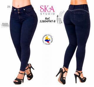 Jeans Levantacola 52804PNT-B - Morado