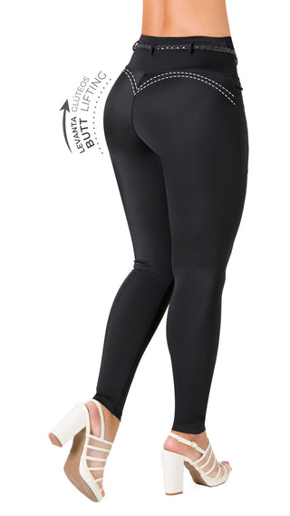 Legging Levantacola con Cadena 4L940BPCP-N - Negro
