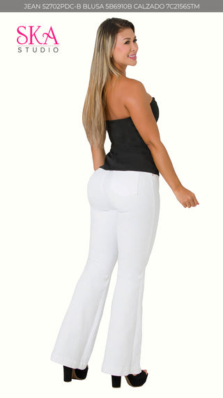 Jeans Bota Campana 52702PDC-B - Blanco