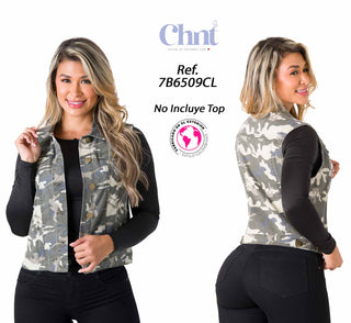 Camo Print Chaleco 7B6509CL - Estampado