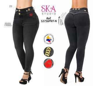 Jeans Levantacola 52756PNT-N - Gris