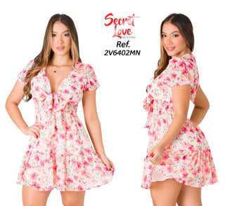 Vestido Mini Floral 2V6402MN - Estampado