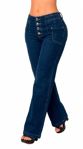 Jeans Bota Recta 52786PNR-N - Azul