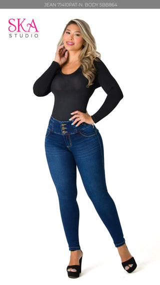 Body Control Manga Larga 5BB864 - Negro