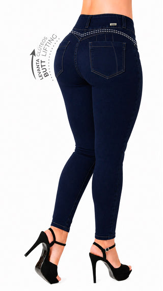 Jeans Moda Levantacola 52800PAP-B - Azul