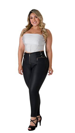 Blusa Crop Estilo Corset 7B5501C - Gris