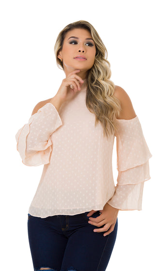 Blusa Manga Larga 5B3828B - Mandarina