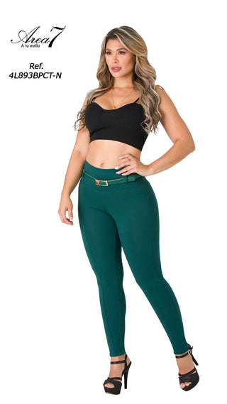 Leggings Levanta Cola Area7 4L893BPCT-N - Verde