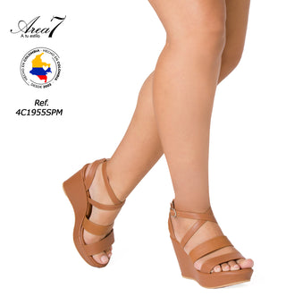 Sandalia Plataforma Media 4C1955SPM - Miel