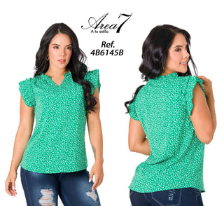 Blusa Cuello Neru 4B6145B - Estampado