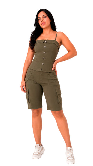 Conjunto Cargo  5V7116LMN - Verde Militar