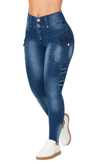 Jeans Levantacola 71394PNT-N - Azul Oscuro