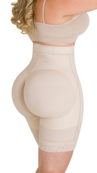 Short Reloj De Arena Tiro Super-Alto 5F270SHTA - Beige