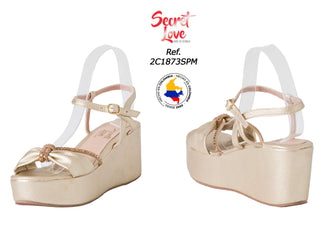 Sandalia Plataforma 2C1873SPM - Champagne