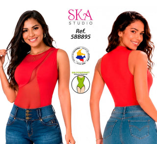 Body Cuello Redondo 5BB895 - Rojo