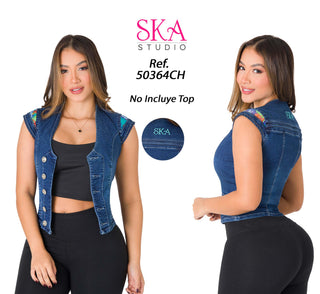 Chaquetas Mujer 50364Ch - Azul Medio