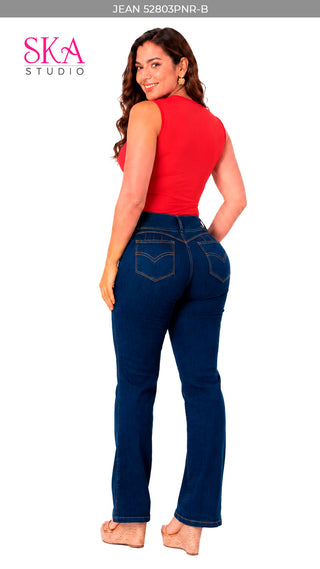 Jeans Clasico Bota Recta 52803PNR-B - Azul