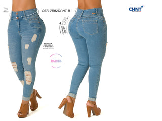 Ho Jeans Levantacola Bota Tobillero 71182DPNT-B - Azul Claro