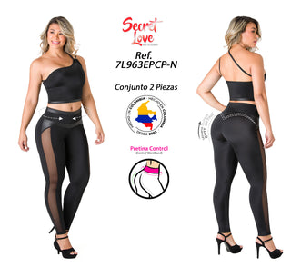 Conjunto Push-Up Control Abdomen 2L975LPCT-N - Negro