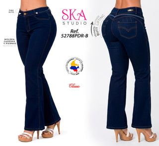 Jeans Clasico Bota Recta 52788PDR-B - Azul