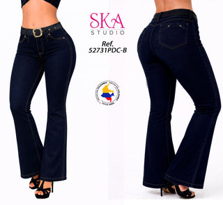 Jeans Levantacola Campana 52731PDC-B - Azul