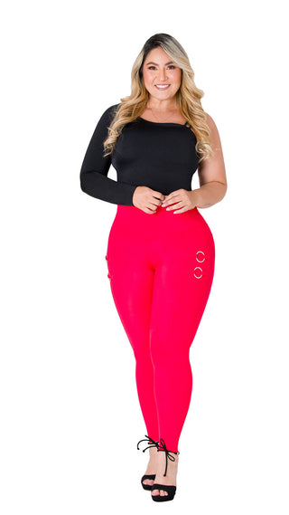 Leggings Levantacola 2L803BPCP-N - Rojo