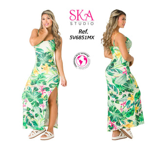 Vestido Maxi Estampado 5V6851MX - Estampado