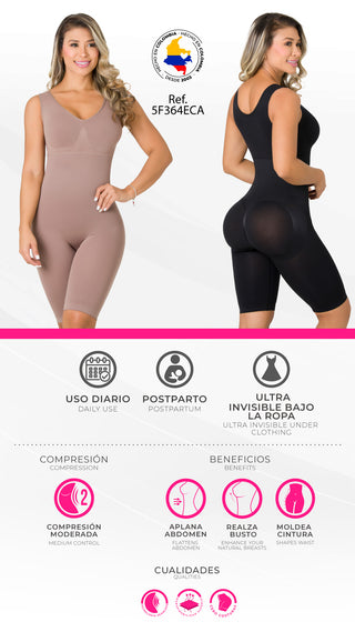 Faja Enterizo Capri  Moldeadora Sin Costuras 5F364ECA - Negro