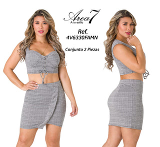 Conjunto Falda Mini 4V6330FAMN - Estampado