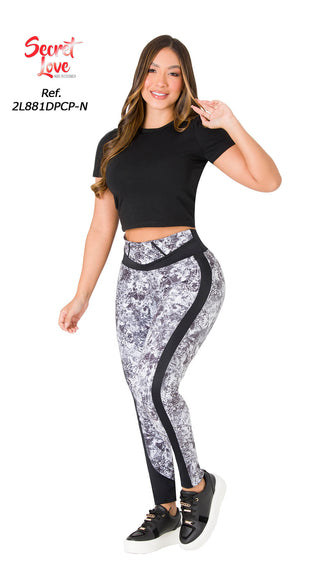 Leggings Levanta Cola Secret Love 2L881DPCP-N - Estampado