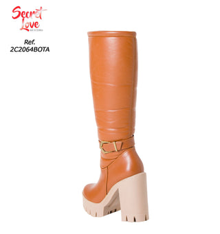 Botas Altas con Correa 2C2064BOTA - Miel