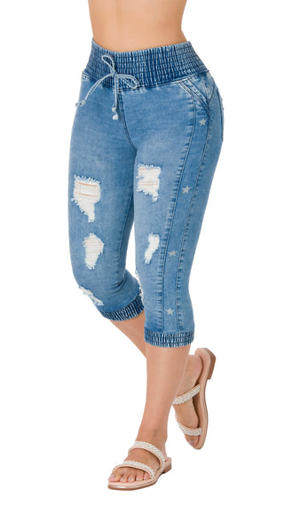 Capris Levanta Cola CHNT 71302DCAPE-B - Azul Medio