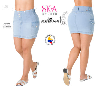 Falda Levanta Cola Ska 52558FAPA-N - Azul Claro