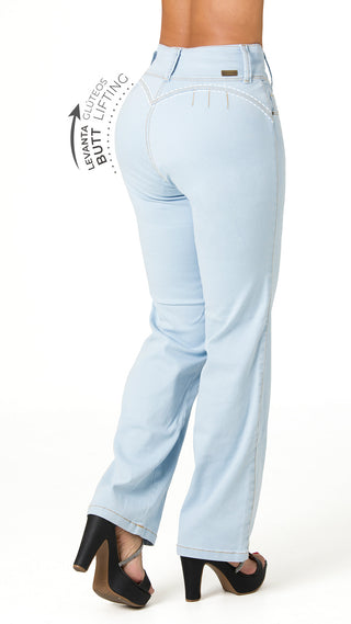 Jeans Clsico Levantacola 52666PNR-N - Azul Claro