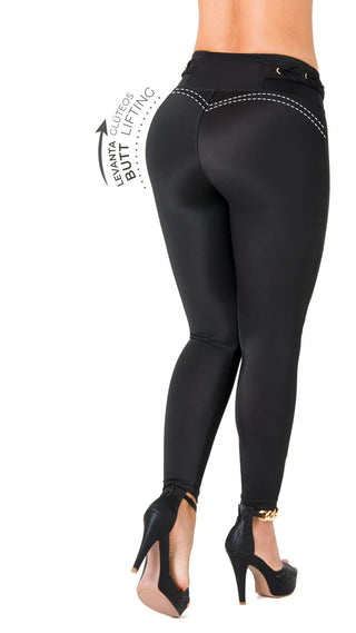 Leggings Levanta Cola Ska 5L885BPCP-N - Negro