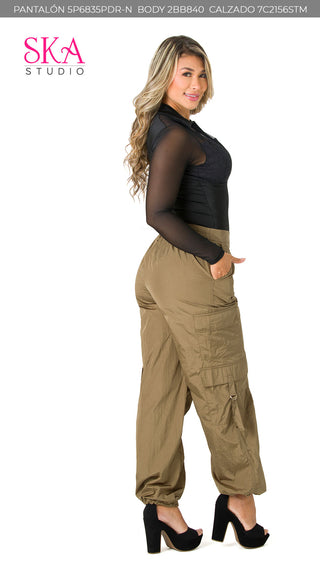 Pantalón Tipo Cargo 5P6835PDR-N - Verde