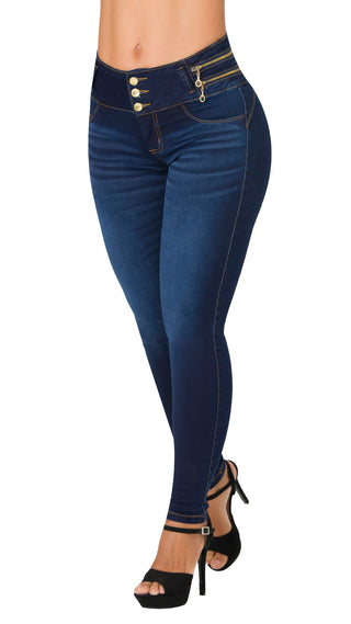 Jeans Levantacola 71426PAP-R - Petroleo