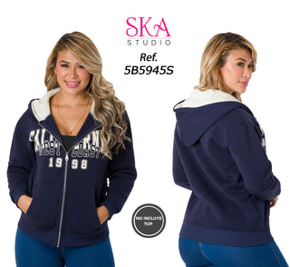 Sueter con cierre 5B5945S - Azul